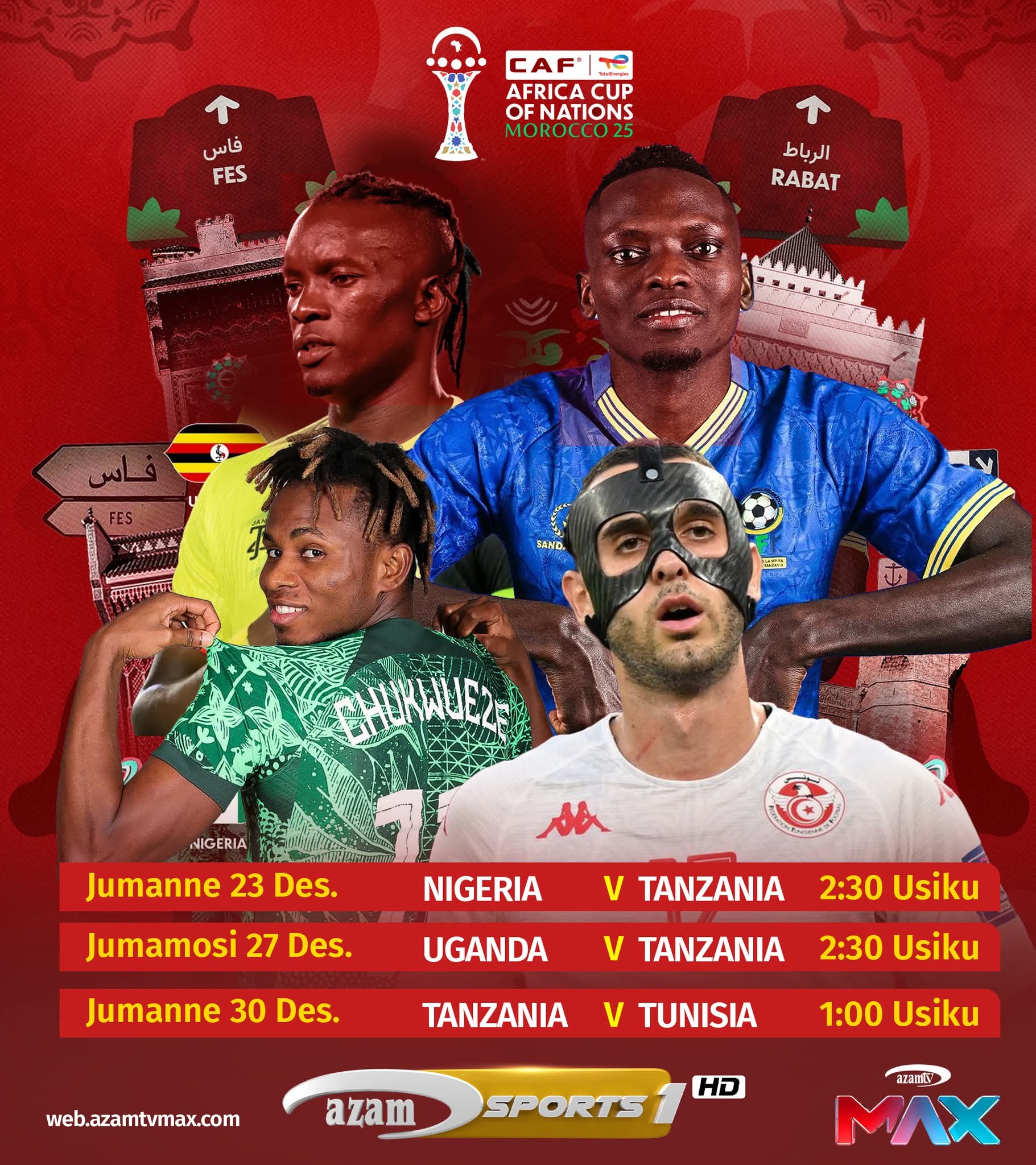 AFCON Taifa stars 2025 Morocco